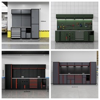 Armoire à outils modulaire en acier personnalisable, moderne et combinable, adaptée au stockage d'outils de quincaillerie dans les ateliers de maintenance et les garages