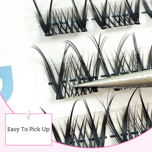 Extensions <span class=keywords><strong>de</strong></span> cils en gros, pré-coupées <span class=keywords><strong>et</strong></span> segmentées pour le DIY, kit <span class=keywords><strong>de</strong></span> cils en grappes volumineuses pour auto-greffe <span class=keywords><strong>et</strong></span> maquillage - Product Image 3