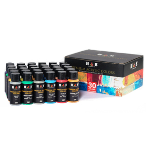 Suministros de arte OEM de fábrica, juego de <span class=keywords><strong>pintura</strong></span> y <span class=keywords><strong>dibujo</strong></span> acrílico de 20/ 24/30 colores, venta al por mayor - Product Image 5