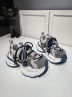 Chaussures à semelle ondulée personnalisées, baskets bioniques fluides, chaussures à plateforme épaisse, augmentant la hauteur de 8 cm+, marque privée, prêtes à expédier