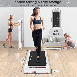 Tapis de marche compact sous le bureau avec écran LED Q20 et télécommande, antidérapant, <span class=keywords><strong>électrique</strong></span>, pour la maison et le bureau - Product Image 5