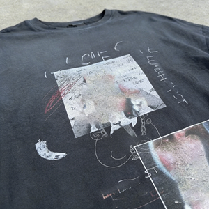 Fabricante de <span class=keywords><strong>Ropa</strong></span> Ouna, Camiseta con Estampado Personalizado, Estilo Vintage Lavado, Corte Holgado, Ligera, Desgastada, Tipo Boxy - Product Image 3