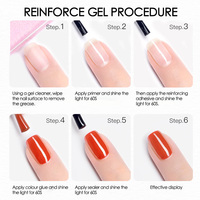 Gel renforçant pour ongles CHAORY, gel de structure à séchage UV LED, gel dur, vernis à ongles en flacon de 18 ml