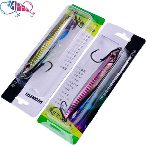 Leurre de pêche en métal 3D à pompage rapide, 14g-100g, 9 tailles, <span class=keywords><strong>pour</strong></span> <span class=keywords><strong>la</strong></span> pêche en bateau, leurre à maquereau tombant, crochet à longue portée, JIG à descente rapide, appât <span class=keywords><strong>pour</strong></span> poissons en plomb - Product Image 6