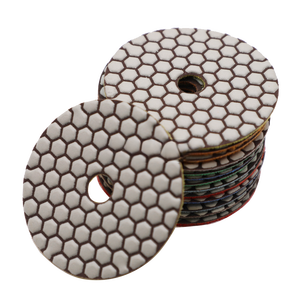 Disco de Polimento Diamantado a Seco 100mm com Fendas em Colmeia para Concreto, Mármore, Cerâmica e Granito - Ferramenta Abrasiva para Polimento - Product Image 4