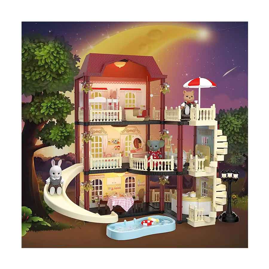 K Casa Delle Bambole In Legno Cutebee Case Delle Bambole In Miniatura Fai Da Te Con Mobili E Luci A LED Giocattoli Bambini, Regalo Di Compleanno Da 14,47 € | DHgate