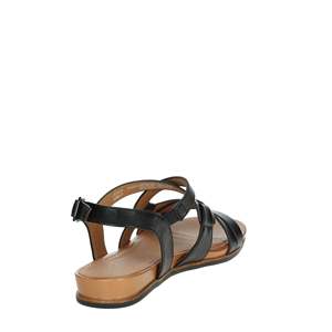 Sandali bassi da donna Jana neri 8-28161-44 con cinturini piatti, comodi per l'estate - Product Image 3