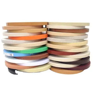 Ruizhan White black Various colours pvc edge banding High grade Decoration for panel furniture Usage edging tape