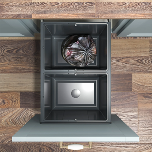 Gruwill 20L * 2 Mở Top 400Mm Nhựa Pull-out Thùng Rác Có Thể Với Soft-Close Slide Dưới Tủ Bếp Phía Sau Lưu Trữ Cho Khách Sạn - Product Image 3