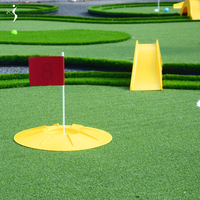 Ensemble d'obstacles de green de golf personnalisé, panneaux en plastique résistant aux UV, jeu de mini-golf portable intérieur/extérieur