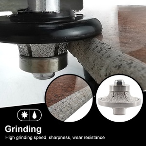 V-loại kim cương tay hồ sơ bánh xe Granite <span class=keywords><strong>bullnose</strong></span> công cụ Router bit với M14 5/8 ''-11 Chủ đề cho đá cẩm thạch Countertop cạnh - Product Image 6