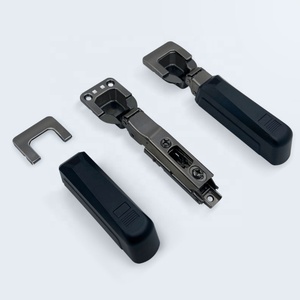 Bisagra hidráulica de cierre suave de 2 vías, de plástico negro, ajustable en 3D, para gabinetes de cocina y sala de estar - Product Image 1