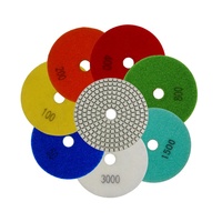 SHDIATOOL Disque de polissage diamanté à résine de qualité A, 4 pouces/100 mm, pour le ponçage humide des carreaux, du granit, du marbre, de la pierre et du quartz