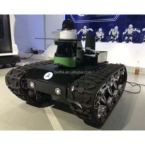 Plateforme de châssis robotique à chenilles tout-terrain en caoutchouc et acier, capacité de charge de 100 kg - Product Image 4