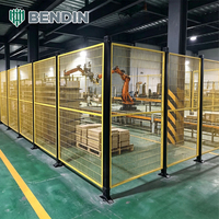 Pagar Pengaman Robot Baja Karbon Rendah dengan Ukuran Panel Kustom untuk Area Keamanan Mesin CNC dan Tata Letak Pengamanan Mesin yang Fleksibel