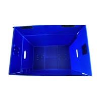 Boîte de rangement pliable en plastique PP |   Conteneur d'emballage logistique pliable et réutilisable pour les légumes agricoles, épaisseur 4 mm