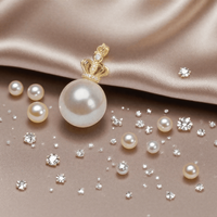 Collier de contrôle d'accès NFC avec pendentif perle d'imitation 13.56MHz RFID puce intégrée cadeau à la mode pour les vacances