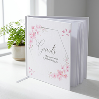 Livre d'or de mariage personnalisé avec impression de stylo pour messages des invités
