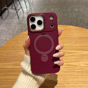 360 °   Funda Magnética Giratoria y Plegable para iPhone 17 16 15 14 Pro Max, Color Sólido - Product Image 3