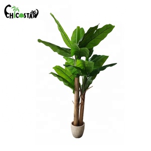 210Cm Nhà Vườn Trang Trí Nội Thất Pe Nhựa Lá Chuối Cây Nhỏ <span class=keywords><strong>Bonsai</strong></span> Nhân Tạo Du Lịch Chuối Cho Trong Nhà Và Ngoài Trời Sử Dụng - Product Image 4