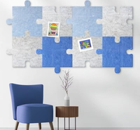 Puzzle Pin Board Puzzle Feutre Carreaux Décor À La Maison Mur Art Conception Polygone Diffuseur De Son Panneau Photo Conseil Panneaux Acoustiques