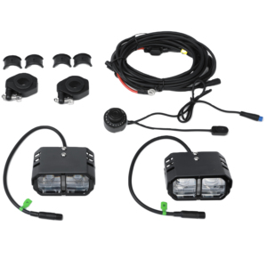 Luces de motocicleta LED de alta intensidad Luces auxiliares LED de 10000 lúmenes con soportes de montaje para bicicletas todoterreno - Product Image 1