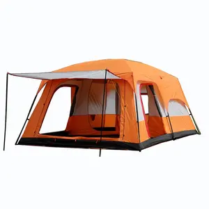 Tente de Camping Personnalisable pour 6 Personnes Super-Grande Chambre de Luxe de Deux Chambres avec un Salon