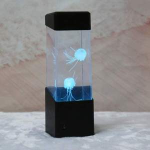 <span class=keywords><strong>Lampe</strong></span> de nuit fantaisie <span class=keywords><strong>méduse</strong></span> de chevet LED Aquarium en acrylique avec lumières changeantes de couleur Fonctionnant sur piles pour la relaxation en chambre - Product Image 6