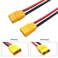 Connecteur mâle-femelle XT90, fil d'extension 10AWG pour batterie Lipo RC, drone FPV, avion modèle réduit de grande taille