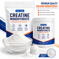 Longbio Créatine Monohydrate en Poudre Blanche Premium Extrait Végétal pour Complément Nutritionnel Sportif CAS 6020-87-7
