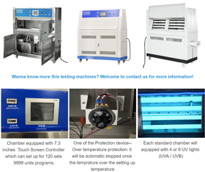 Fournisseur de <span class=keywords><strong>chambre</strong></span> d'essai de simulation de vieillissement accéléré aux UV, testeur de résistance aux UV, aux radiations et aux intempéries, norme ASTM, prix - Product Image 2