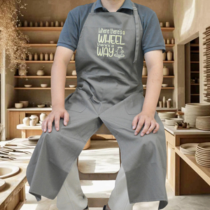 Grembiule con Gamba Divisa Antimacchia con Cinghie Regolabili, Grembiule da Cucina Commerciale con Gamba Divisa per Uso in Ristoranti e Catering - Product Image 2