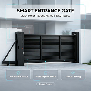 High Quality Aluminum Cantilever Automatic <b>Sliding</b> Gate Rustproof Durable Industrial Villa Use Modern Remote - Product Image 3