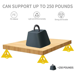 Ripiano personalizzabile 10 pz fai da te triangolare di plastica rastremata per la lavorazione del legno <span class=keywords><strong>supporto</strong></span> OEM/ODM vernice da disegno a spruzzo - Product Image 4