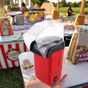 Mini Máquina de Palomitas de Maíz Eléctrica de Plástico para Exteriores con Aire Caliente, Tipo Comercial - Product Image 1