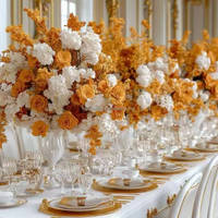 Décoration florale de mariage style bohème, boule de fleurs en terre cuite rouille rose, centre de table en gros pour mariage