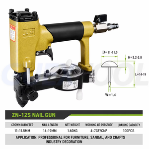 ZN-12S neumático auto-alimentado clavador tack sofá grapadora decoración de muebles clavador neumático clavador cabeza redonda c - Product Image 6