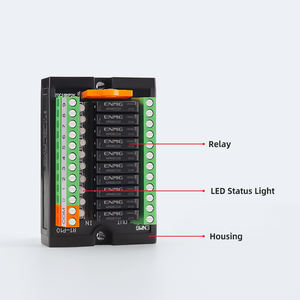 Модуль реле RT-E08S терминала ENMG 2-канальный, промежуточное реле постоянного тока <span class=keywords><strong>24VDC</strong></span> для точного промышленного управления - Product Image 4