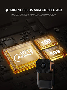 Proyector Android portátil K2 con enfoque automático Resolución 720P 160 ANSI Lumen Allwinner H713 PTZ 4K Lámpara LED de decodificación - Product Image 3