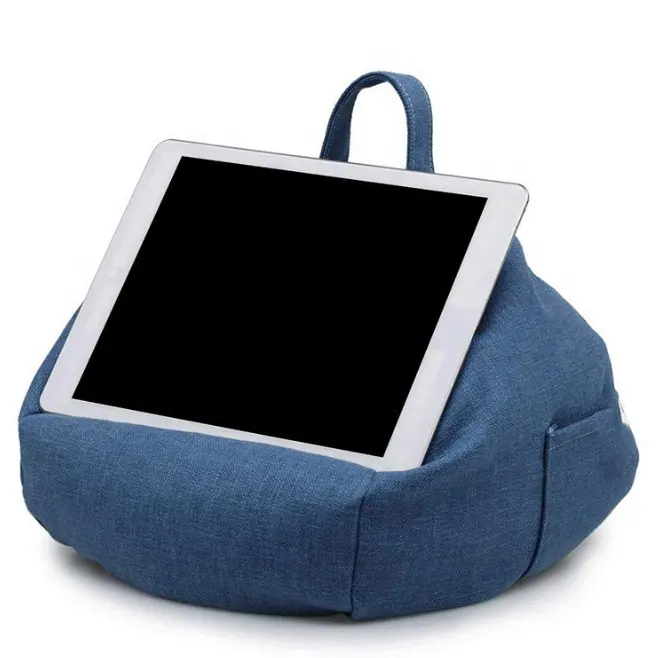 Tech Cushion ipad Pillow Tablet Holder eReader Kindle Stand Fabric Bean Bags
