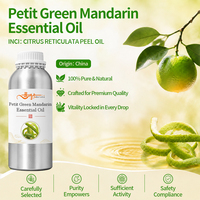Huile Essentielle de Peau de Mandarine Verte (Citrus Reticulata) 100% Pure Naturelle Pressée à Froid, Arôme Frais d'Agrumes, Parfum, Soin Corporel