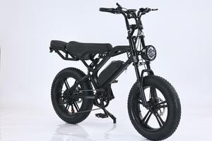 ZUKKA, bicicleta de Cross eléctrica con marco de acero de 20 pulgadas con neumático grueso, Motor de cubo de transmisión trasera de 20*4,0, bicicleta de montaña e-dirt de 48V500W - Product Image 6