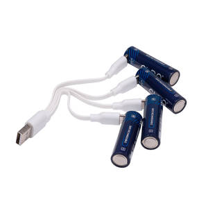 สายชาร์จ USB 2022ชาร์จได้สำหรับแบตเตอรี่นิกเกิลสังกะสีแบบชาร์จไฟได้ AA / <span class=keywords><strong>AAA</strong></span> - Product Image 4