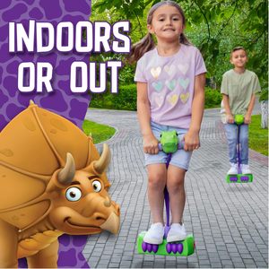 Pull en mousse Pogo Saurus de qualité supérieure pour enfants de 3 à 7 ans Jouets de dinosaures pour garçons et filles Cadeau d'anniversaire parfait Pogo Sticks - Product Image 4