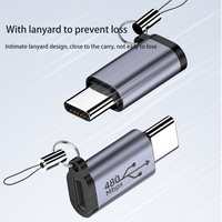 Adaptador USB C a Micro USB, Adaptador Mini USB Tipo C Hembra a Macho de 8 Pines para Teléfono, Compatible con Carga y Transferencia
