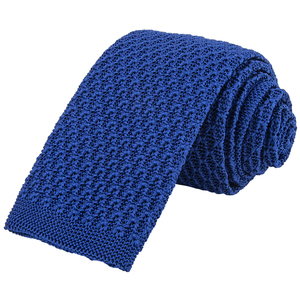 <span class=keywords><strong>Cravate</strong></span> <span class=keywords><strong>en</strong></span> tricot <span class=keywords><strong>grenadine</strong></span> bleu marine à rayures de couleur unie ou à carreaux <span class=keywords><strong>en</strong></span> polyester - Product Image 4