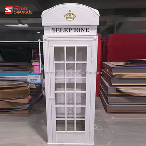 웨딩 화이트 전화 부스, 오디오 게스트북 전화, 런던 전화 부스, 웨딩 이벤트 장식용 - Product Image 2
