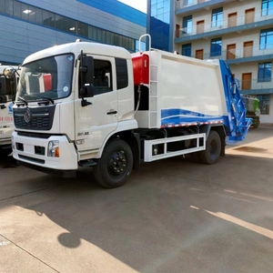 Camion à ordures compacteur Dongfeng <span class=keywords><strong>Tinjin</strong></span> à chargement arrière, prix bas à vendre en Asie centrale - Product Image 3