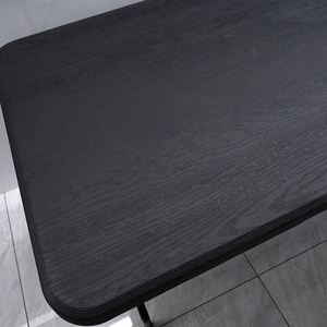 Table en grain de bois noir Pliante Table pliante de 6 pieds Table de restaurant pliante - Product Image 3