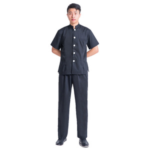 Uniformes de nettoyage à manches courtes pour le personnel d'entretien des propriétés, uniformes d'été pour les chambres d'hôtes pour hommes, impression en relief, vente directe - Product Image 5